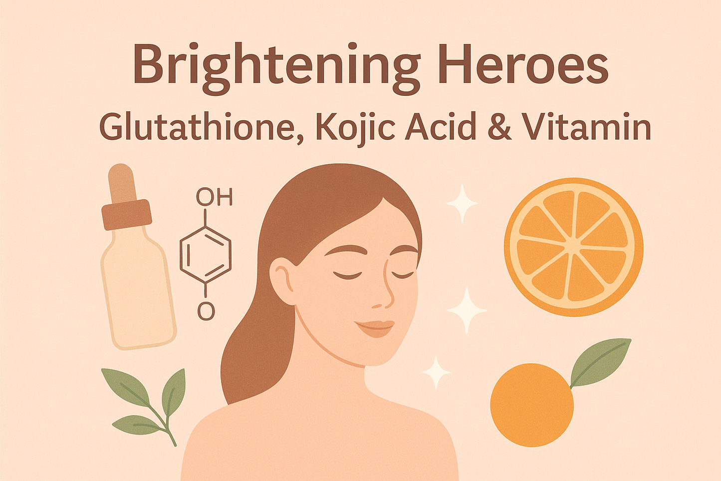 Brightening Heroes: Glutathione, Kojic Acid & Vitamin C
